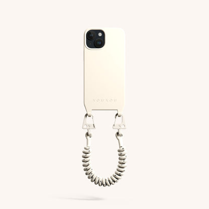 Phone Case with Spiral Rope in Chalk