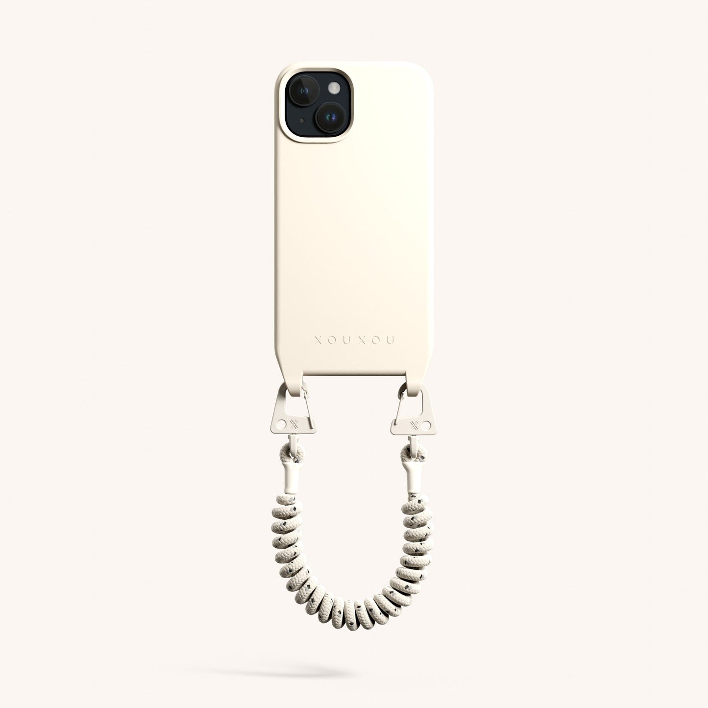 Phone Case with Spiral Rope in Chalk