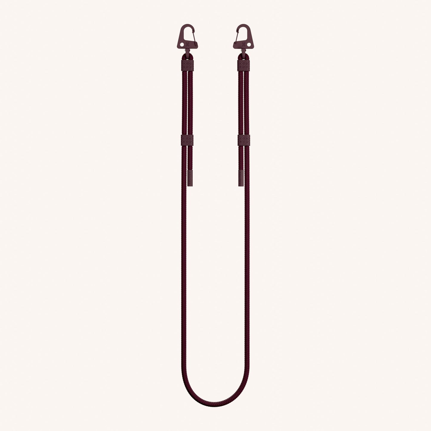 Carabiner Rope in Burgundy