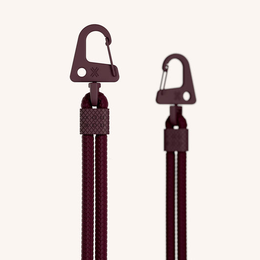 Carabiner Rope in Burgundy